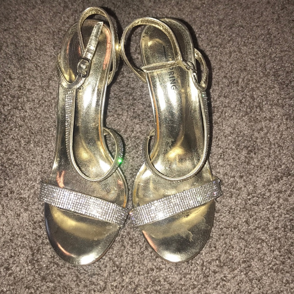 Sparkly one strap heels